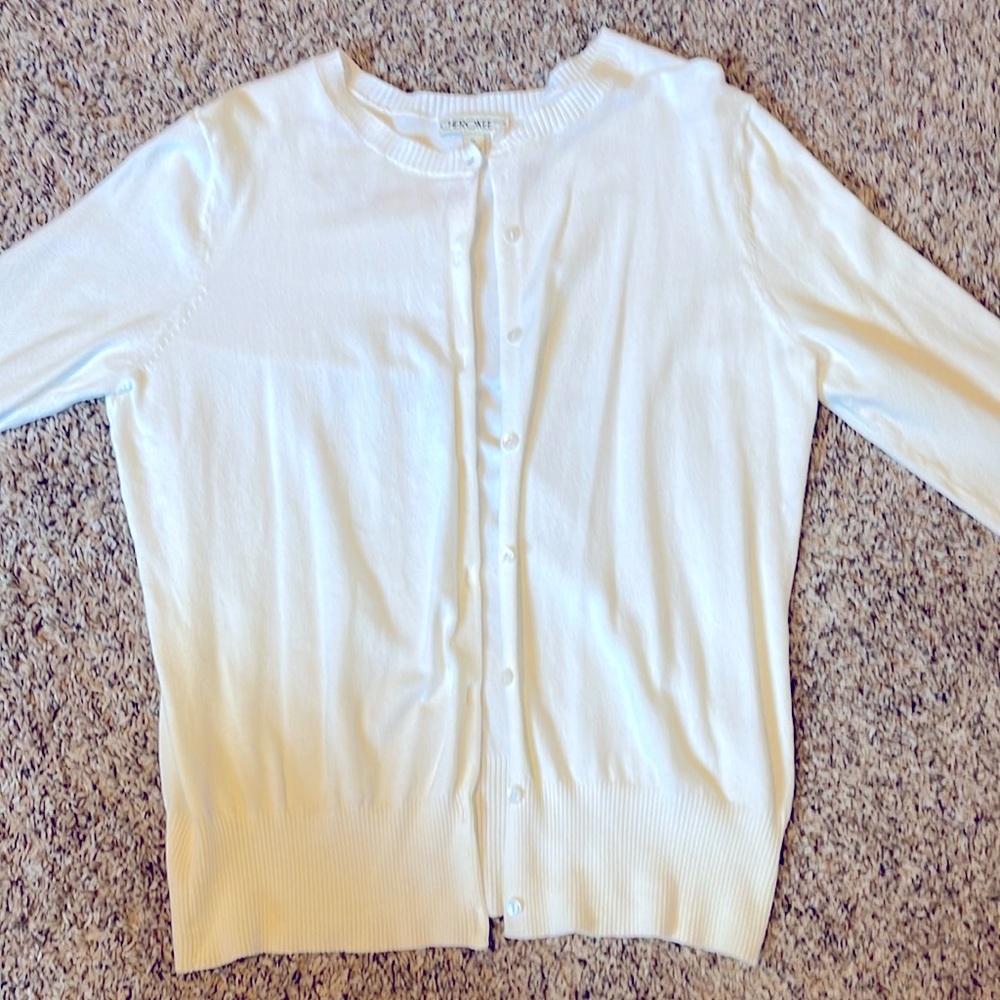 Cherokee brand cardigan waist length, 3/4 length sleeves girls XL